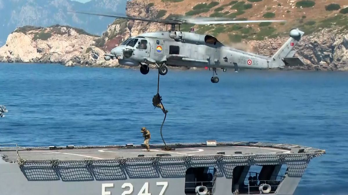 Denizkurdu Tatbikatı'nda dikkati çeken SAT detayı