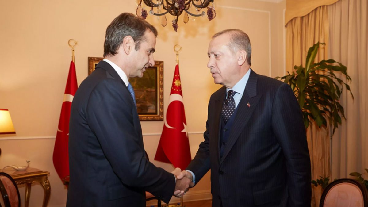 Erdoğan-Miçotakis görüşmesi başladı