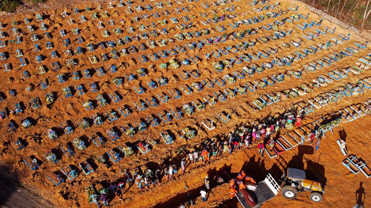 Brezilya korona mezarlığına döndü