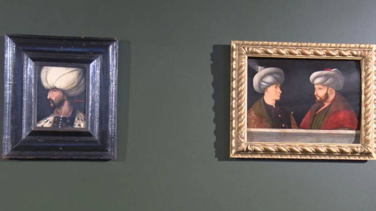 Kanuni Sultan Süleyman portresi, Fatih Sultan Mehmet'in portresinin yanında yerini aldı