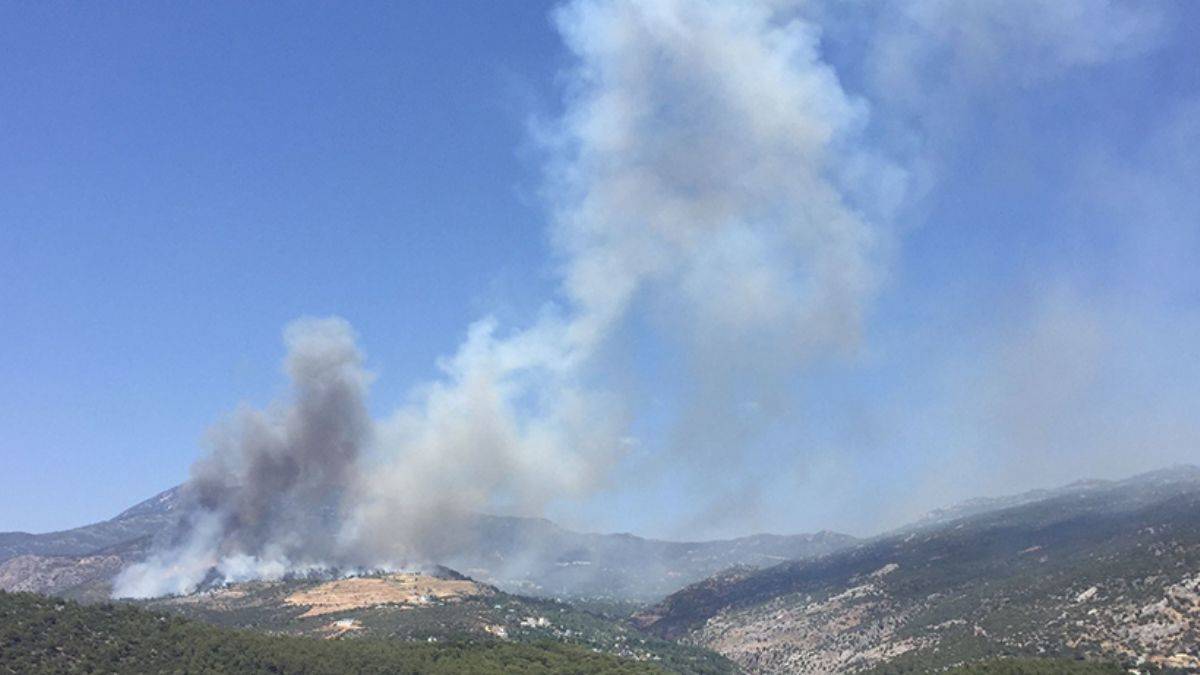 Antalya'nın Kaş ilçesinde orman yangını çıktı