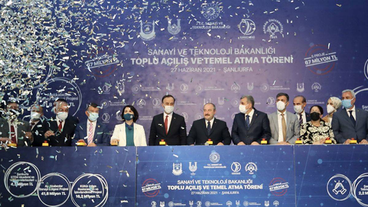 Şanlıurfa'da 5 projenin toplu açılışı ve temel atma töreni yapıldı