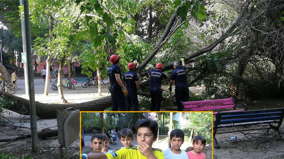 Çocuklar faciadan kurtuldu