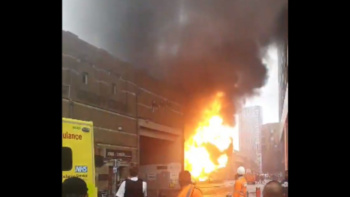 Londra'daki patlamadan ilk görüntüler