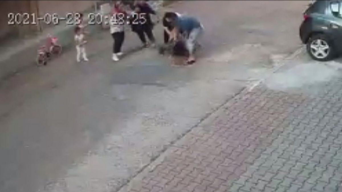 İstanbul'da pitbull çocuğa saldırdı, o anlar güvenlik kamerasında