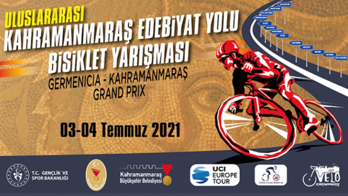 Kahramanmaraş'ta Uluslararası Edebiyat Yolu Bisiklet Yarışı