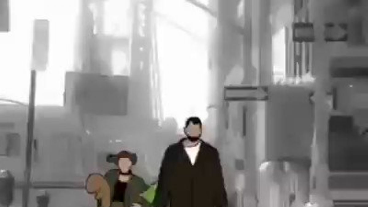 En ünlü film sahnelerini gösteren mükemmel bir animasyon