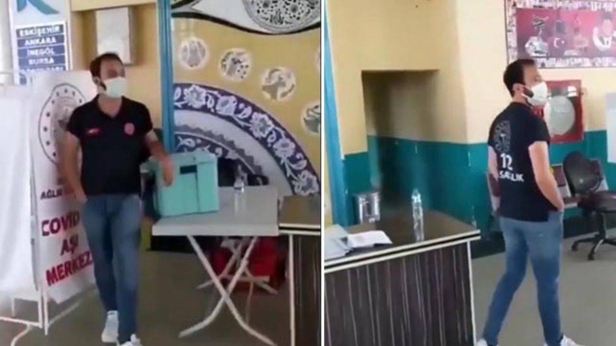 Otogarda 'Sinovac ve Biontech' diye  bağıran sağlıkçı hakkında soruşturma