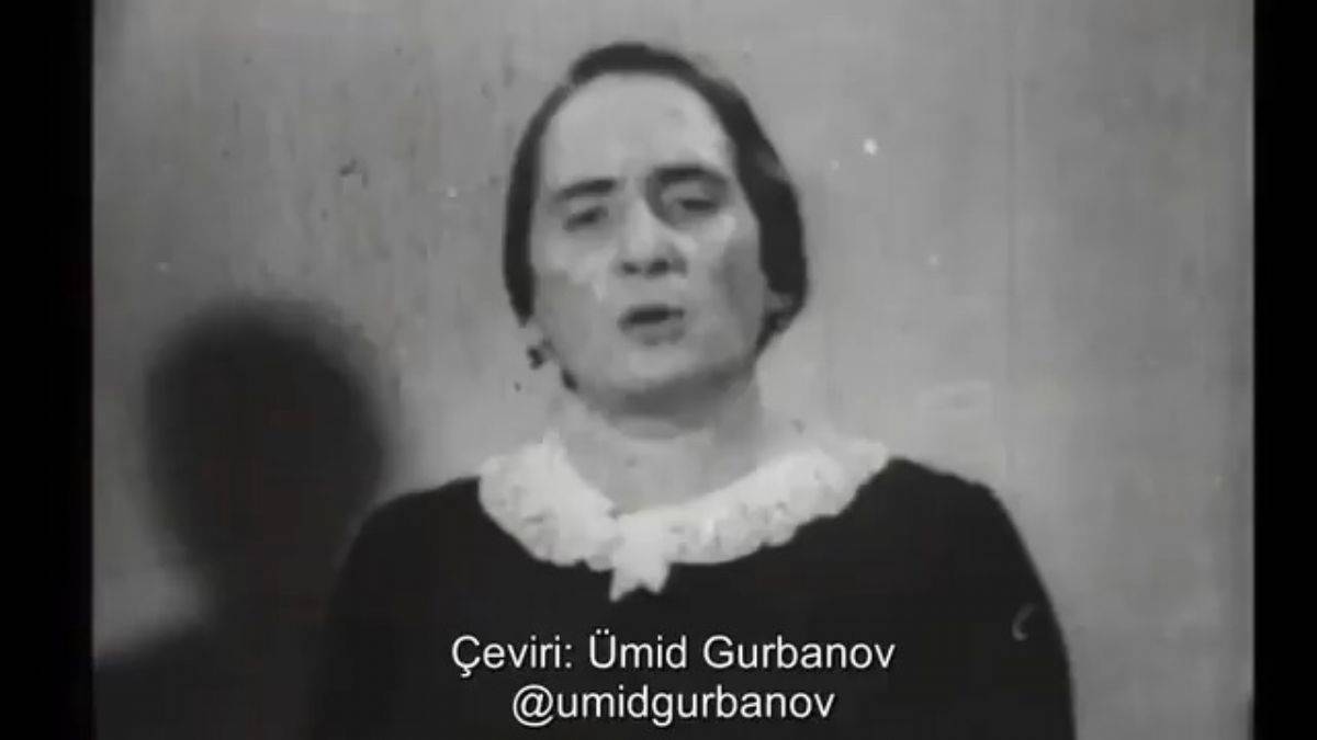 Dolores Ibarruri, 1936'da İspanyollara seslenerek onları savaşa çağırıyor