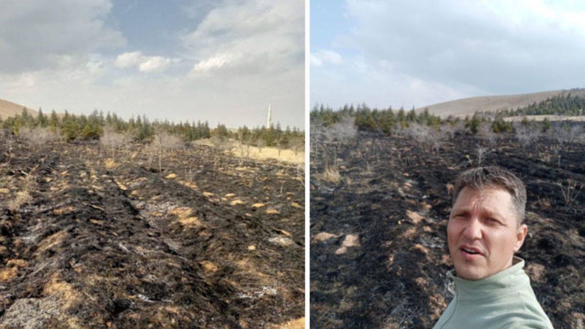 Orman yangınına tek başına müdahale etti, 'teşekkür' aldı