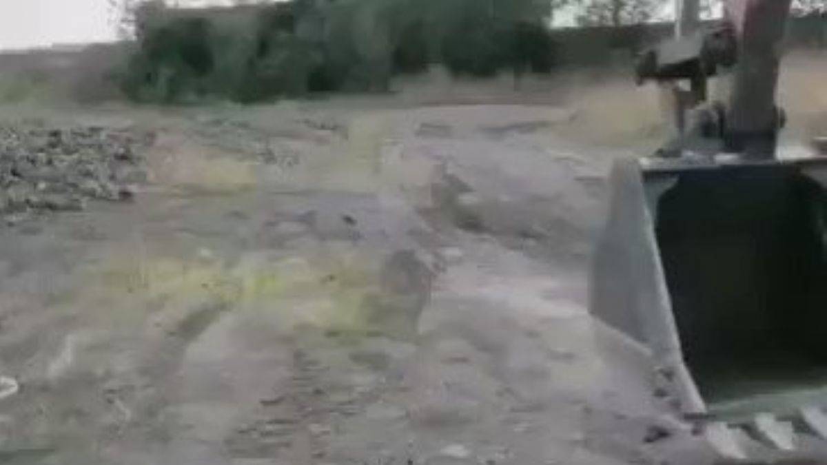 Kepçe operatörünün inanılmaz yeteneği