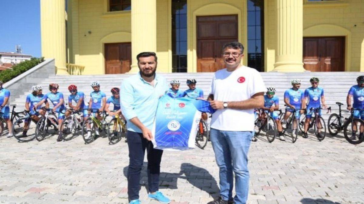 Ömer Halisdemir 5. Ulusal Bisiklet Turu'ndaki bisikletçiler Kütahya'ya ulaştı