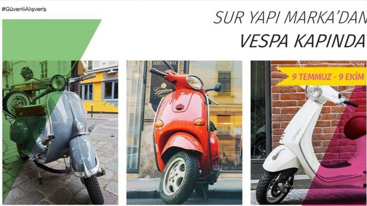 Sur Yapı Marka AVM'den 3 motosiklet hediyeli kampanya