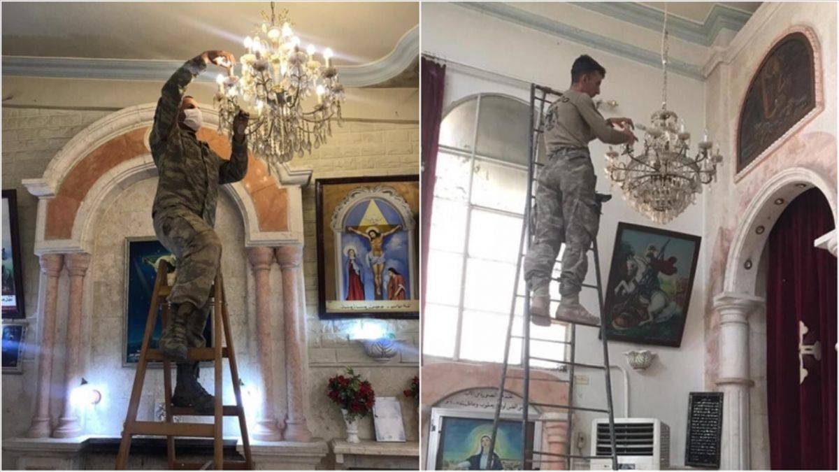 TSK'dan Rasulayn'daki Ortodoks Kilisesi'nde bakım