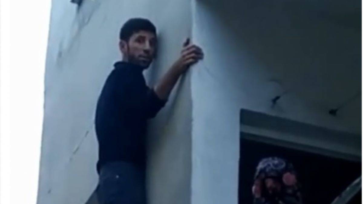 'Düşeceğim' dedi ve kaçtı