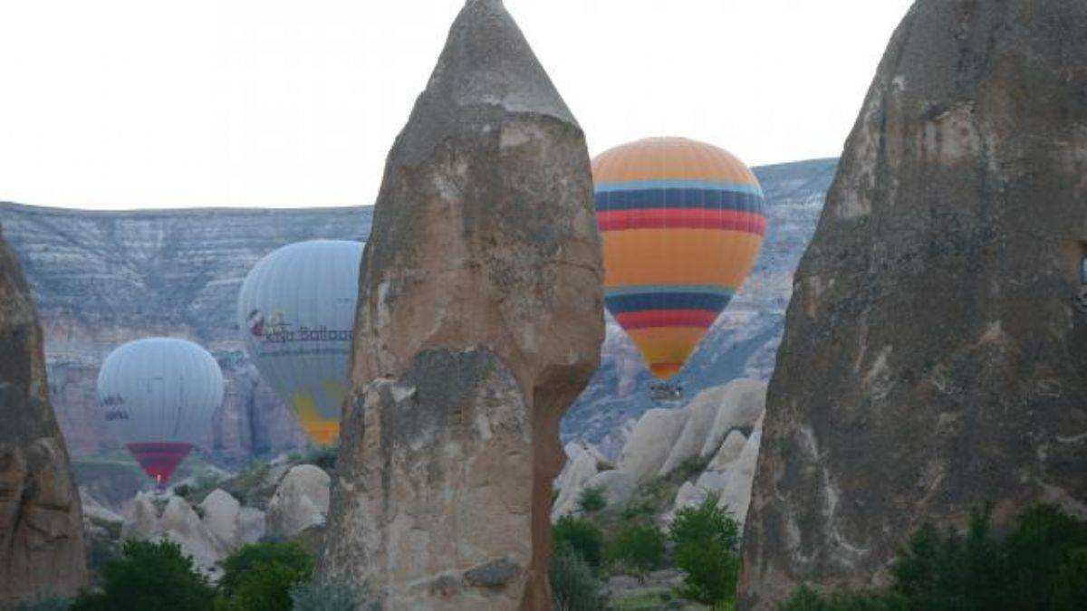Nevşehir'de balon turları iptal edildi