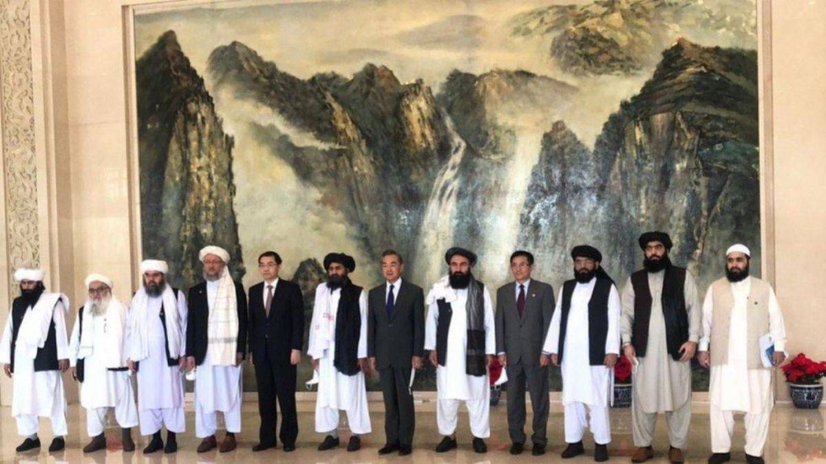 Taliban-Çin görüşmesinden görüntüler