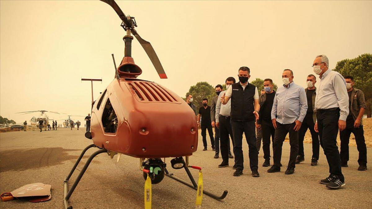 İnsansız helikopter Manavgat'ta
