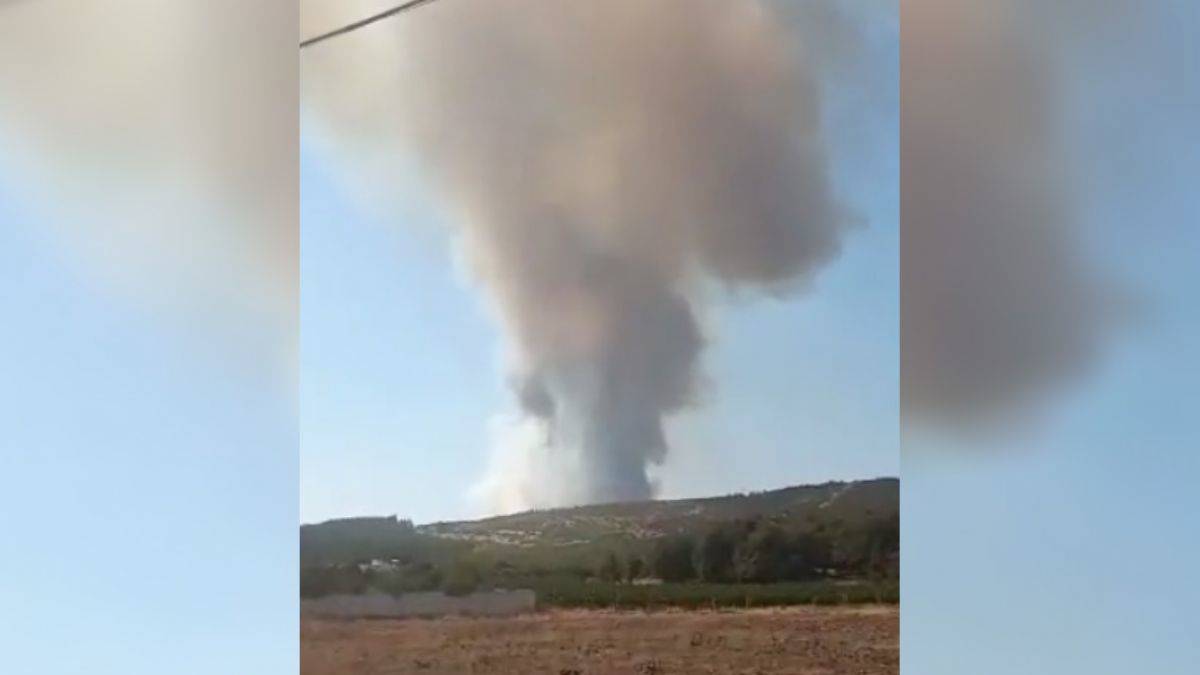 Bir yangın da Kilis'te