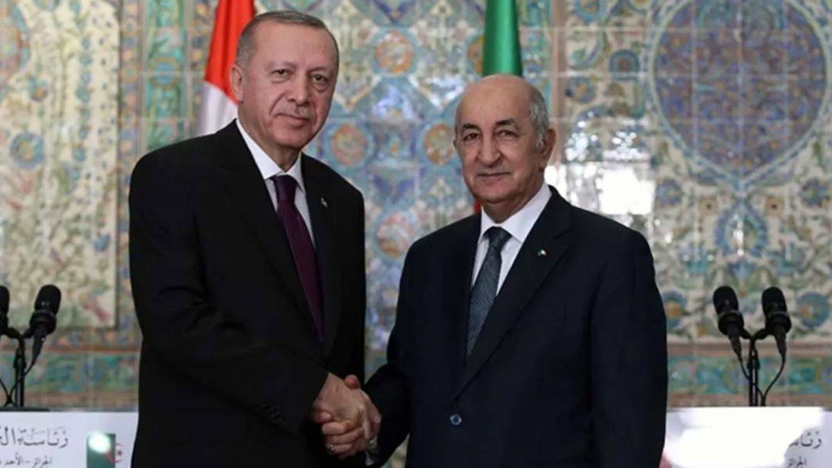 Erdoğan, Cezayir Cumhurbaşkanı Tebbun ile görüştü