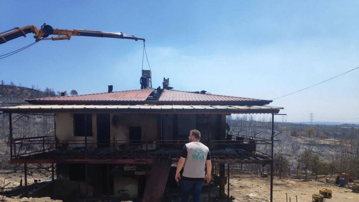 İDDEF Ekipleri Yangın Bölgesinde