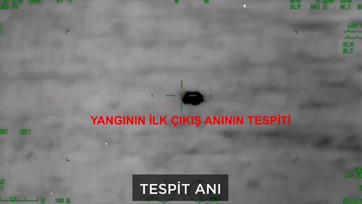 Bayraktar TB2, 103 yangını ilk anda tespit etti