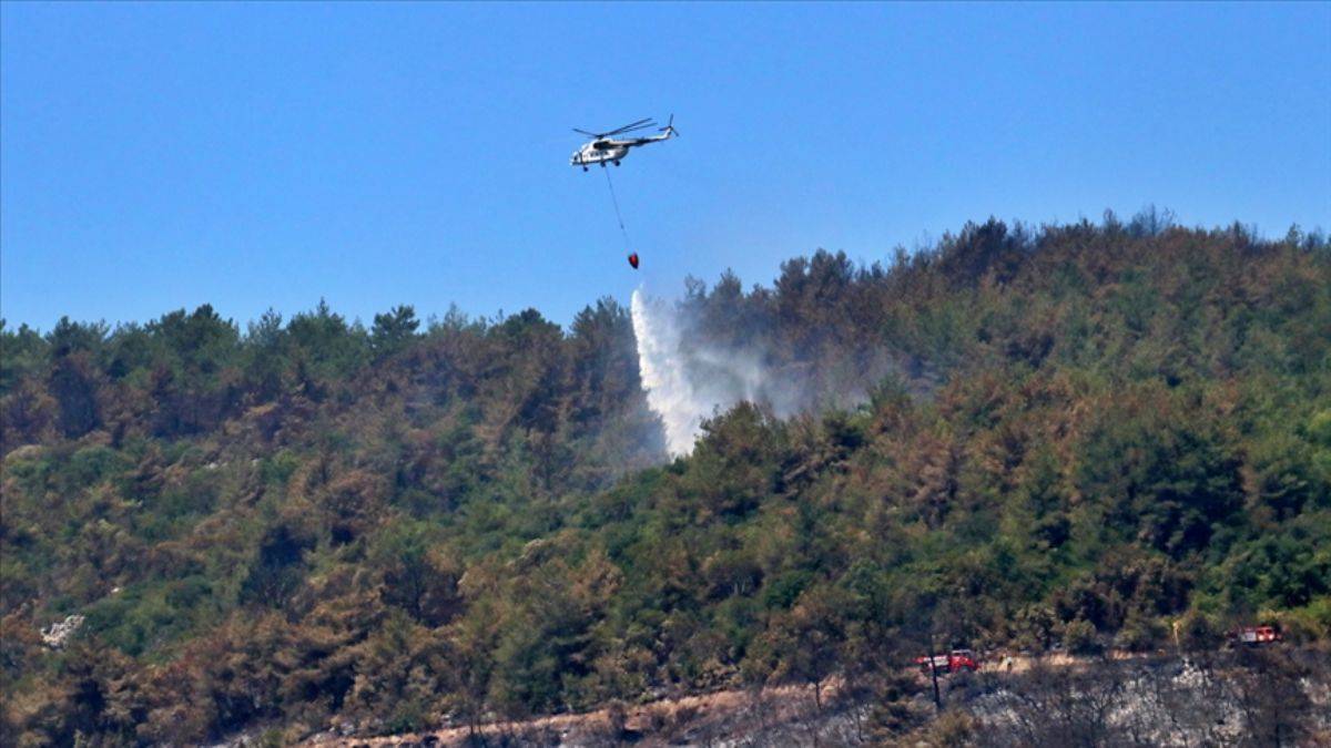 Osmaniye'de çıkan orman yangınına müdahale
