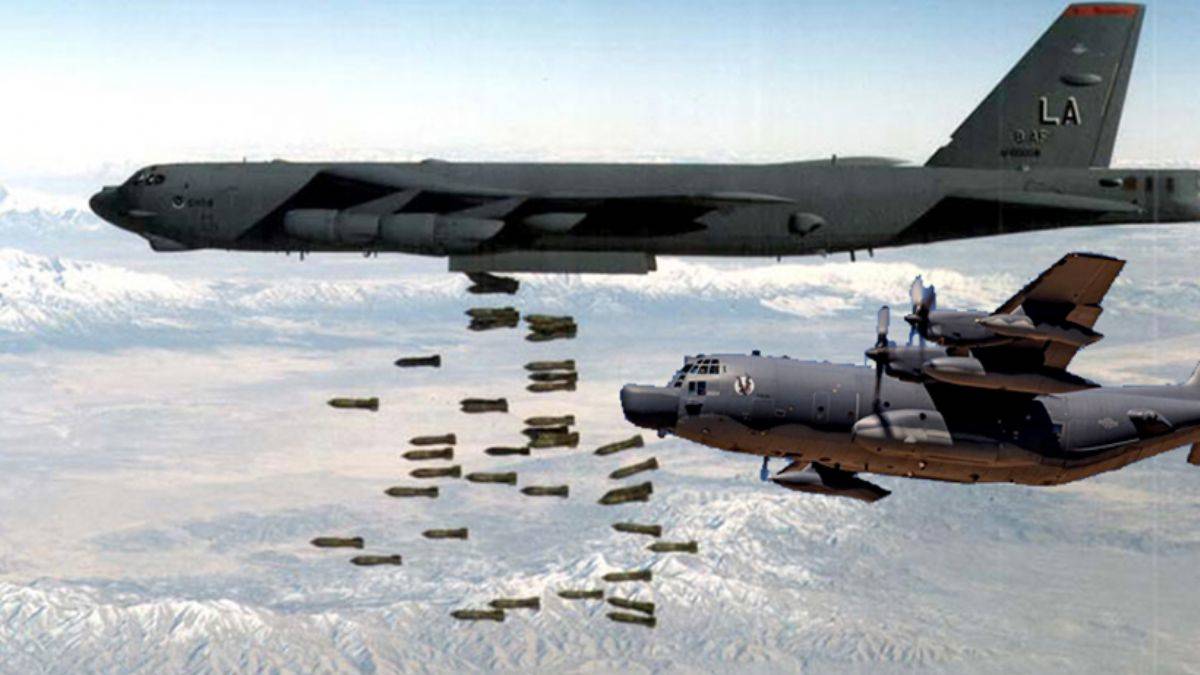 ABD B-52 bombardıman uçakları, Taliban mevzilerini bombaladı