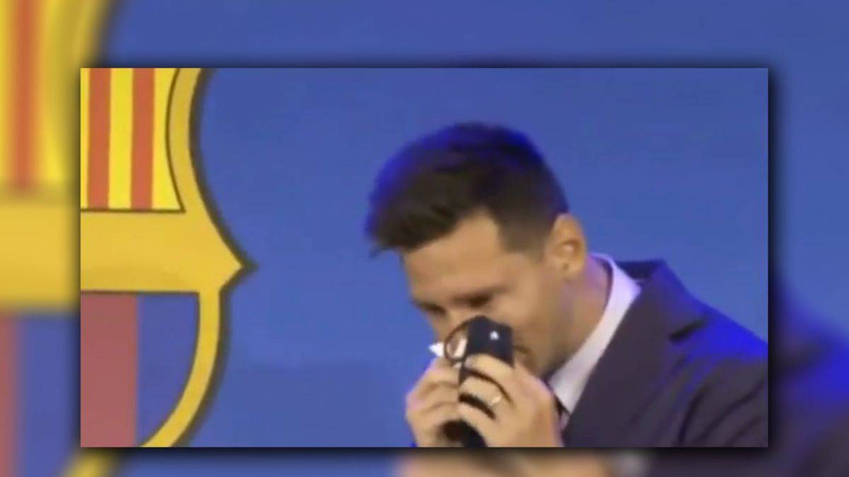 Barcelona'dan ayrılan Messi'nin üzüntü gözyaşları