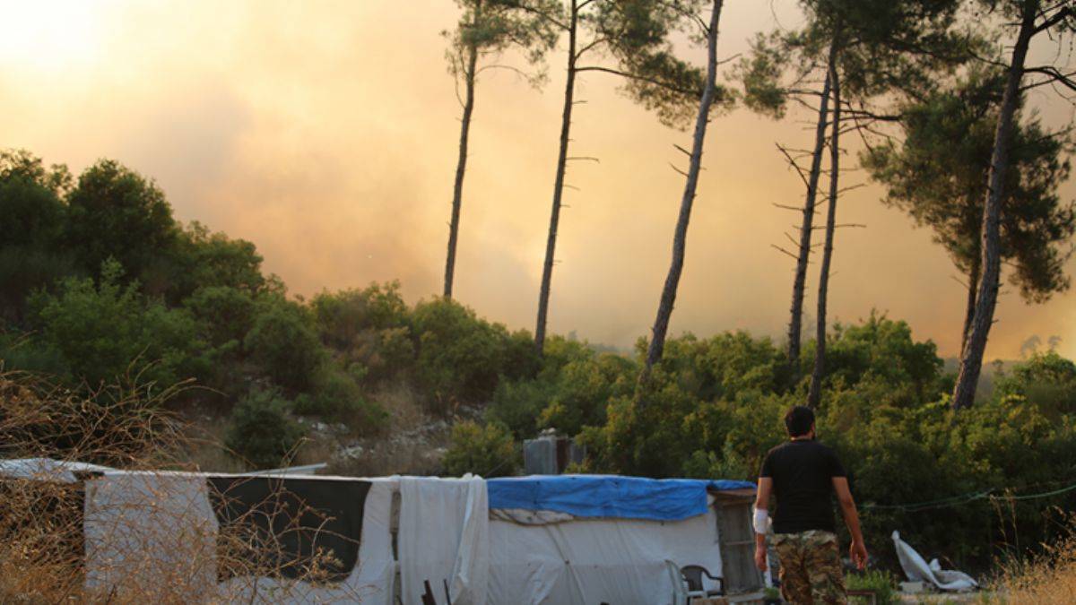 Esed rejimi Türkmen Dağı'nda orman yangını çıkardı