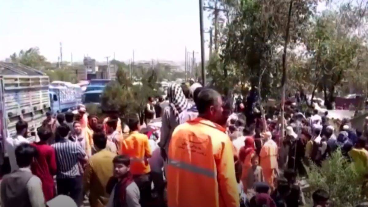 Afganistan'dan kaos görüntüleri