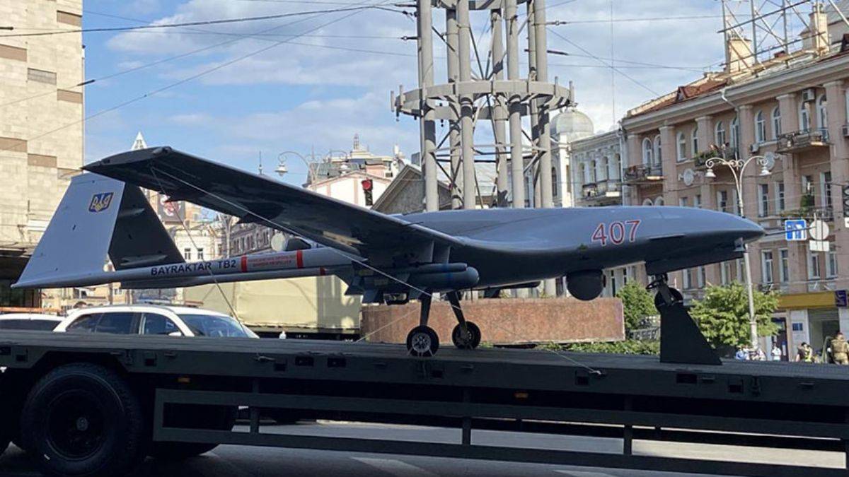 Bayraktar TB2 Ukrayna sokaklarında