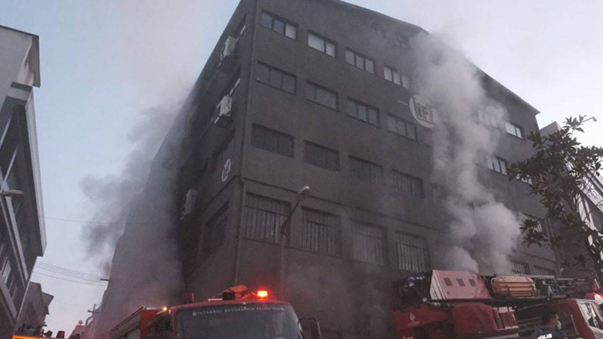 İstanbul'da ambalaj atölyesinde yangın