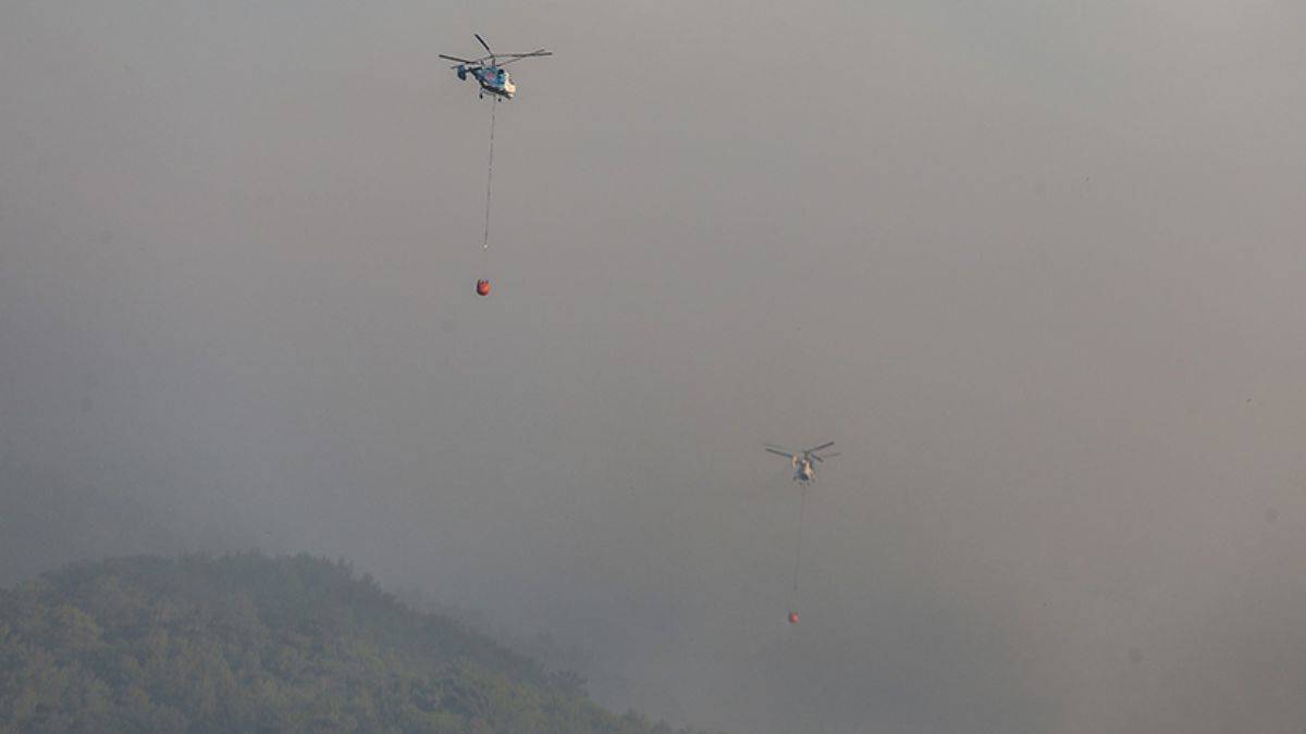 Kazdağları'nda orman yangını