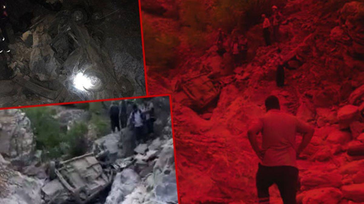 Otomobil, 200 metrelik uçuruma devrildi: 3 ölü