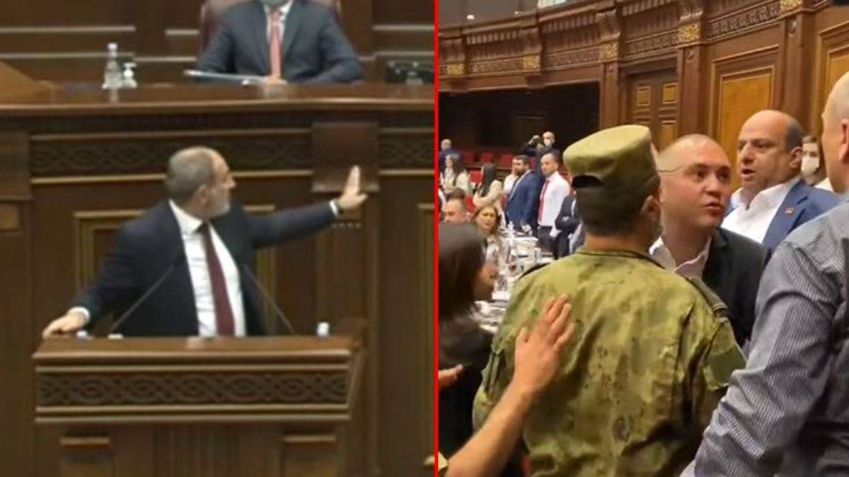 Ermenistan Parlamentosunda gerginlik: Asker müdahale etti
