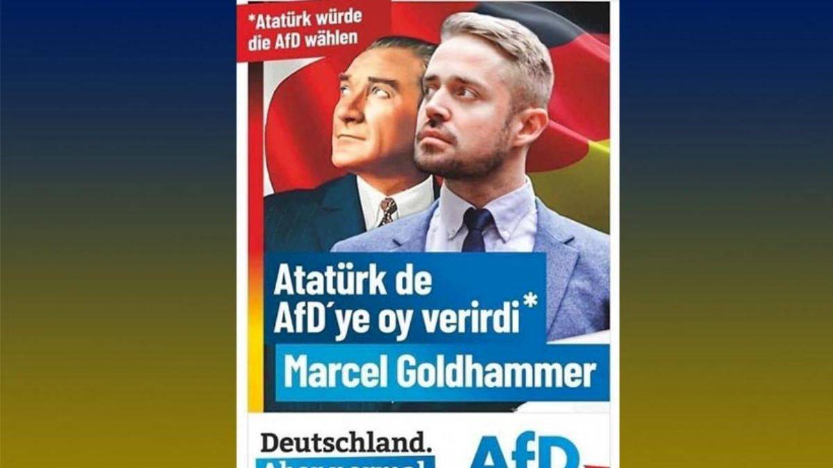 Almanya'yı karıştıran skandal AfD afişi