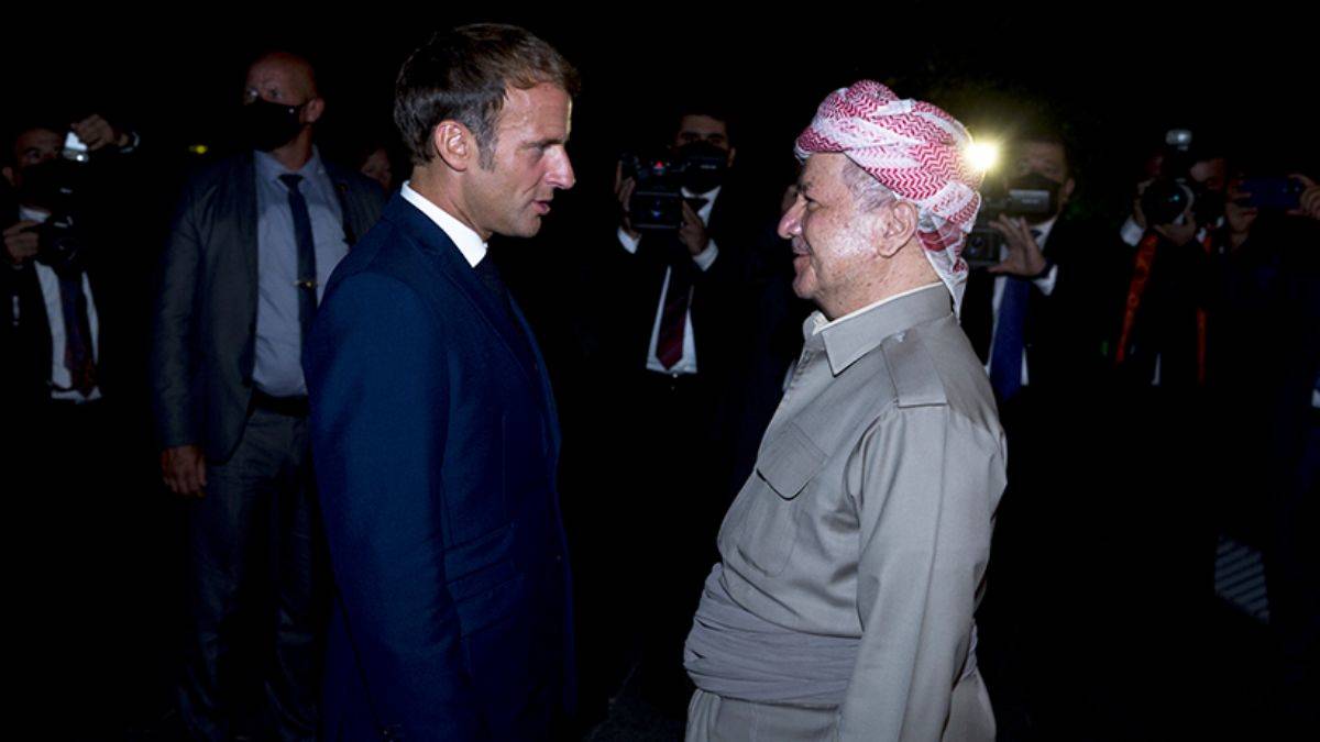 Macron, Erbil'de bu pozu neden verdi?