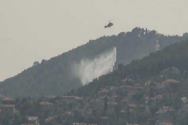 Büyükada’da korkutan yangın