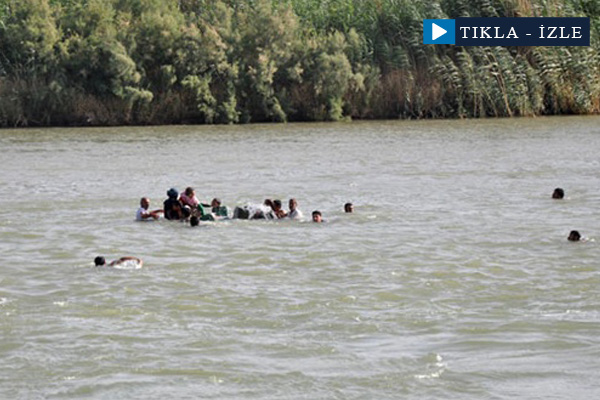 Katliamdan kaçan Felluceliler Fırat Nehri’nde sıkıştı