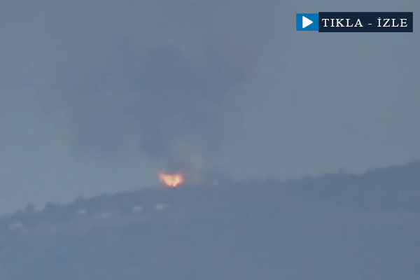 Türkmen Dağı'nda rejimin mühimmat deposu böyle patladı