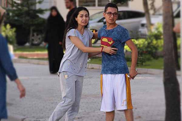 Sınava giderken kaza yaptı