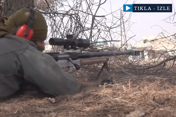 Suriyeli keskin nişancı mühimmat deposunu patlattı