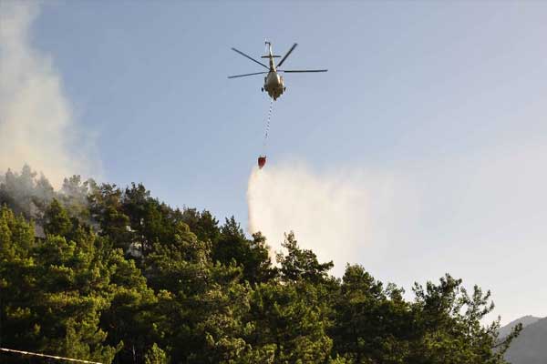 Manavgat’ta orman yangını
