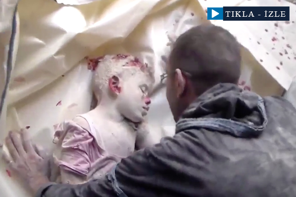 Evladının cansız bedeniyle konuşan Suriyeli bir baba: ''Canım üzülme Allah her şeyi görüyor!'