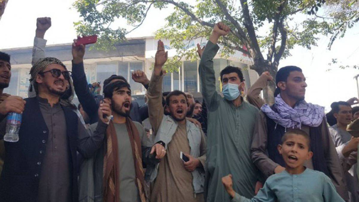 Kabil'de Pakistan aleyhine gösteri