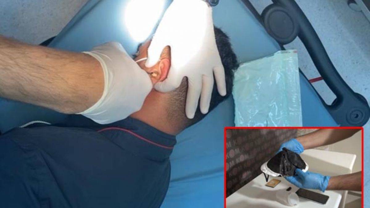 Ehliyet sınavında 'casus kulaklık' ile yakalandı