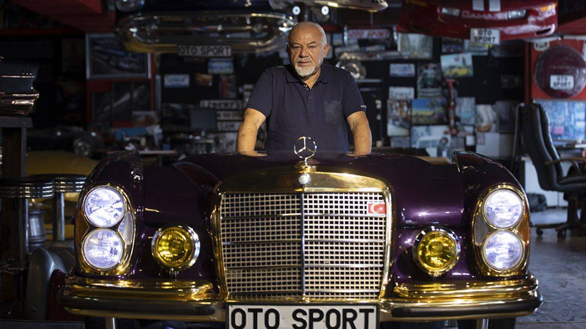 Klasik otomobillerden mobilya üretip ihraç ediyor