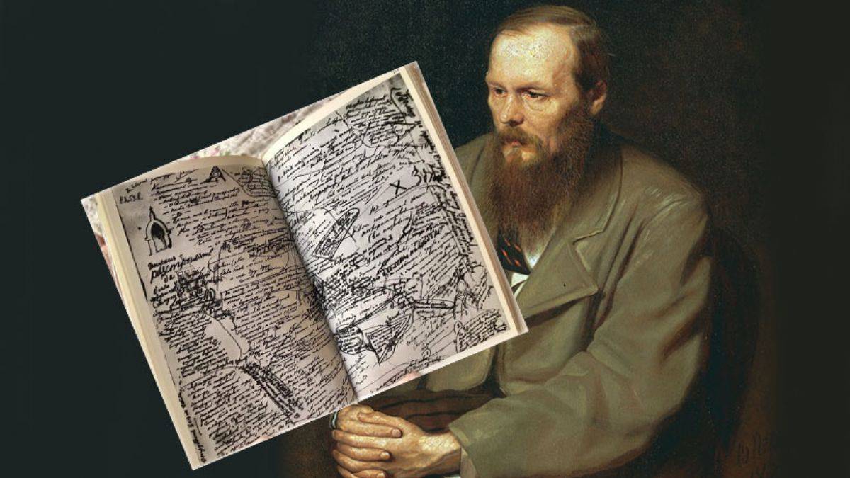 Dostoyevski'nin 'Karamazov Kardeşler' adlı eserinin el yazısı taslağı
