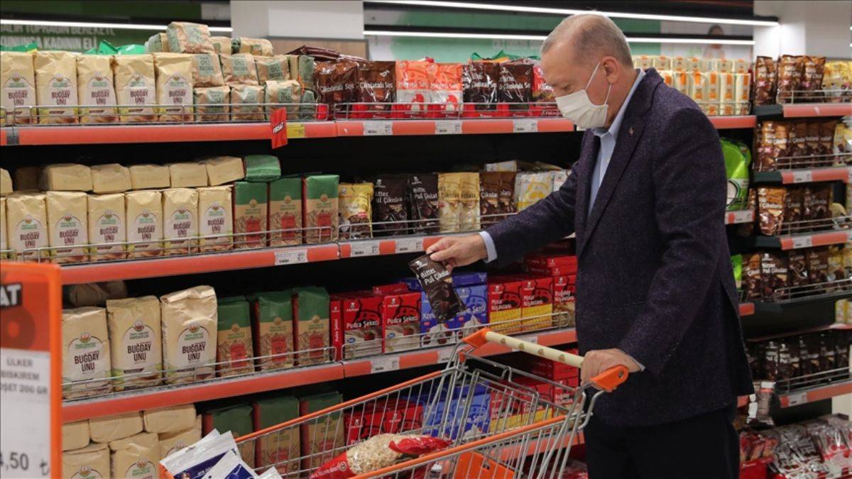 Erdoğan’dan market alışverişi sonrası açıklama
